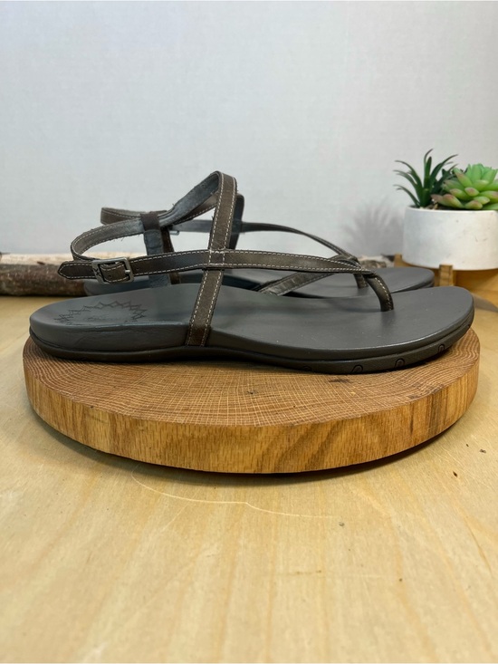 Chaco Shoes - Chaco Rowan Leather Strappy Sandals | Taupe Brown & Grey | Women’s Size 10